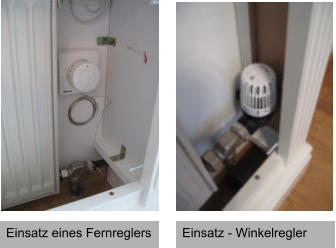 Einsatz eines Fernreglers  Einsatz - Winkelregler