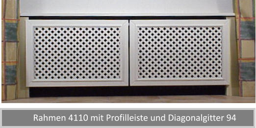 Rahmen 4110 mit Profilleiste und Diagonalgitter 94